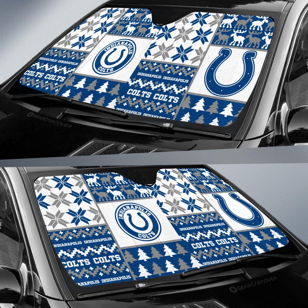 Indianapolis Colts Car Sunshade Custom Ugly Style Car Accessories - Gearcarcover - 2