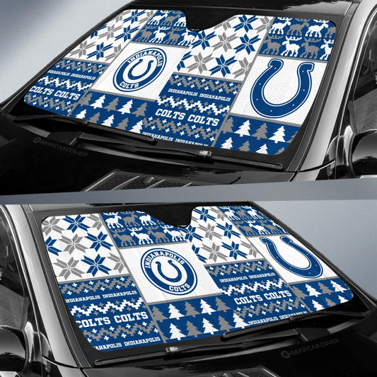 Indianapolis Colts Car Sunshade Custom Ugly Style Car Accessories - Gearcarcover - 2