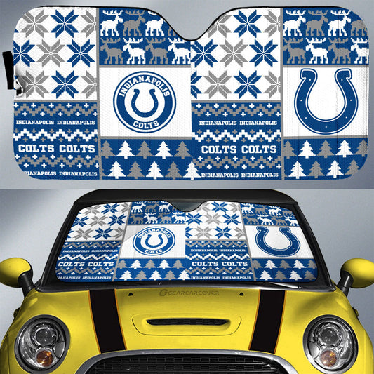 Indianapolis Colts Car Sunshade Custom Ugly Style Car Accessories - Gearcarcover - 1