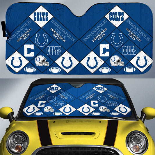 Indianapolis Colts Car Sunshade Sporty Team Collection - Gearcarcover - 1