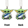 Indianapolis Colts Ornament Baby Yoda Car Accessories - Gearcarcover - 4