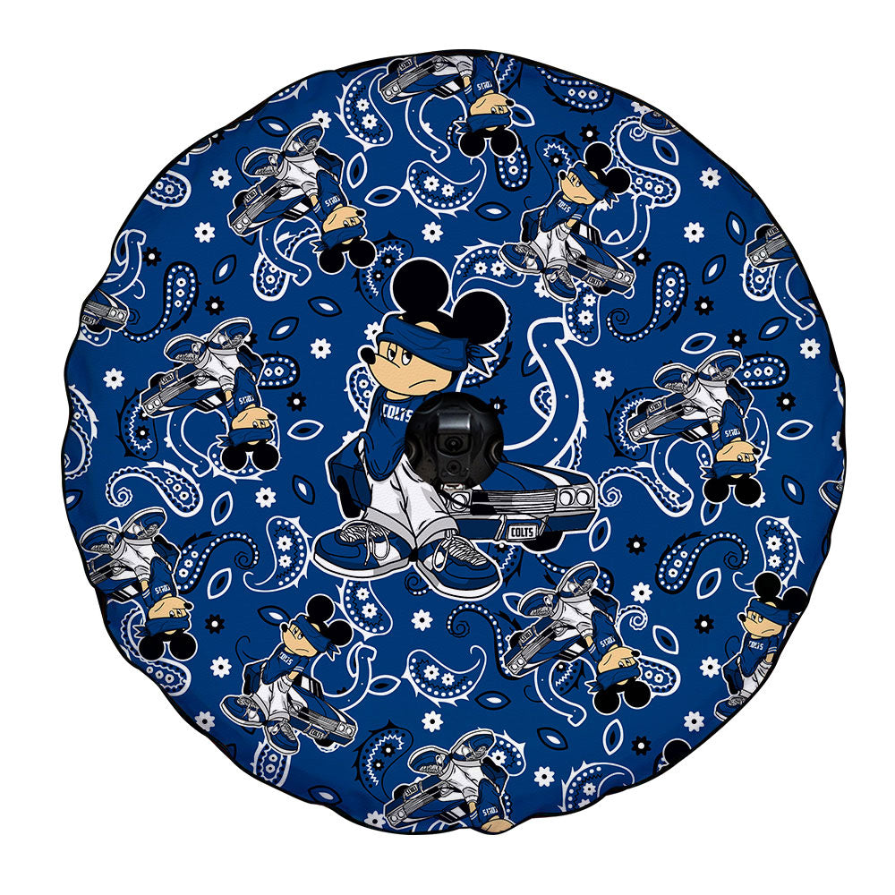Indianapolis Colts Spare Tire Covers Camera Hole Cartoon Theme Collection - Gearcarcover - 4