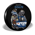 Indianapolis Colts Spare Tire Covers Horror Characters Car Accessories - Gearcarcover - 3