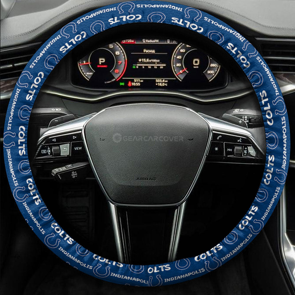 Indianapolis Colts Steering Wheel Cover Sporty Team Collection - Gearcarcover - 3