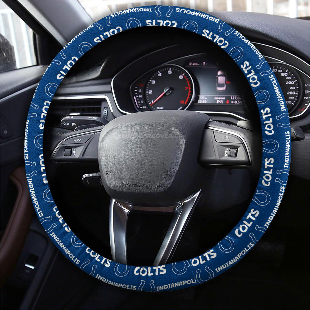 Indianapolis Colts Steering Wheel Cover Sporty Team Collection - Gearcarcover - 4