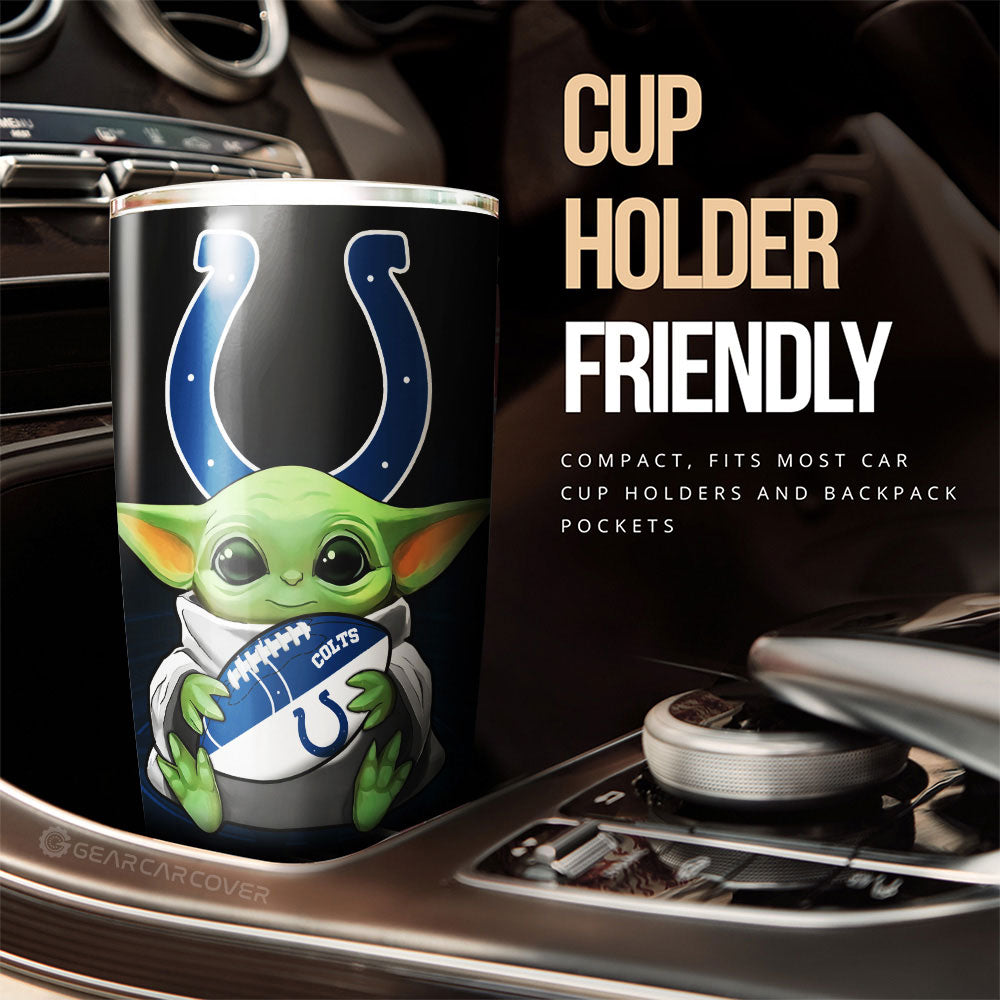 Indianapolis Colts Tumbler Cup Custom Car Accessories For Fan - Gearcarcover - 3