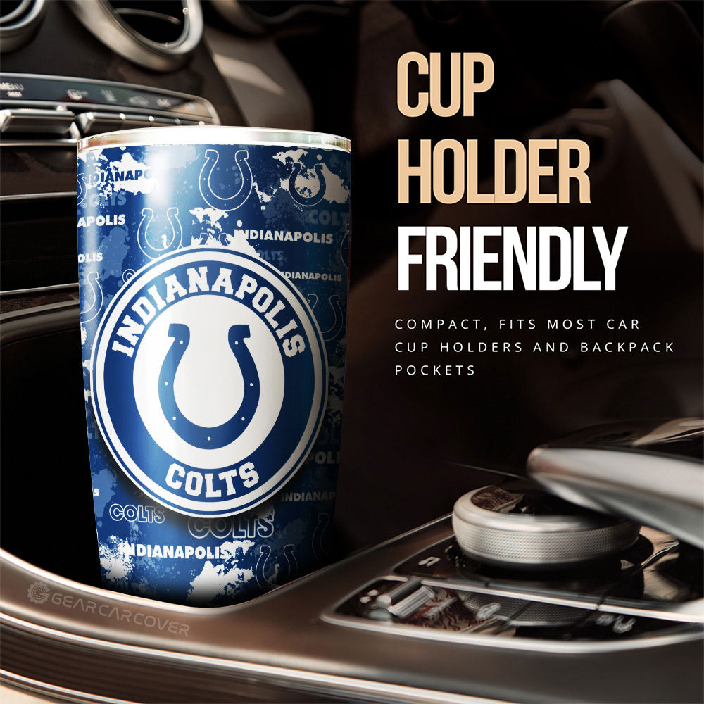 Indianapolis Colts Tumbler Cup Custom Car Accessories - Gearcarcover - 3