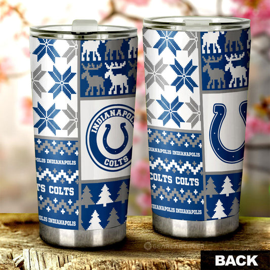 Indianapolis Colts Tumbler Cup Custom Ugly Style Car Accessories - Gearcarcover - 2