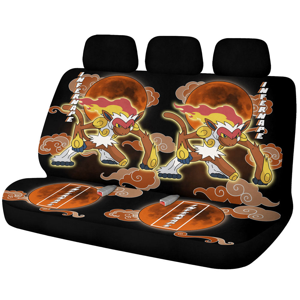 Infernape Car Back Seat Covers Custom Anime Car Accessories - Gearcarcover - 1