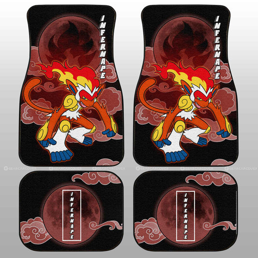 Infernape Car Floor Mats Custom Anime Car Accessories For Anime Fans - Gearcarcover - 2