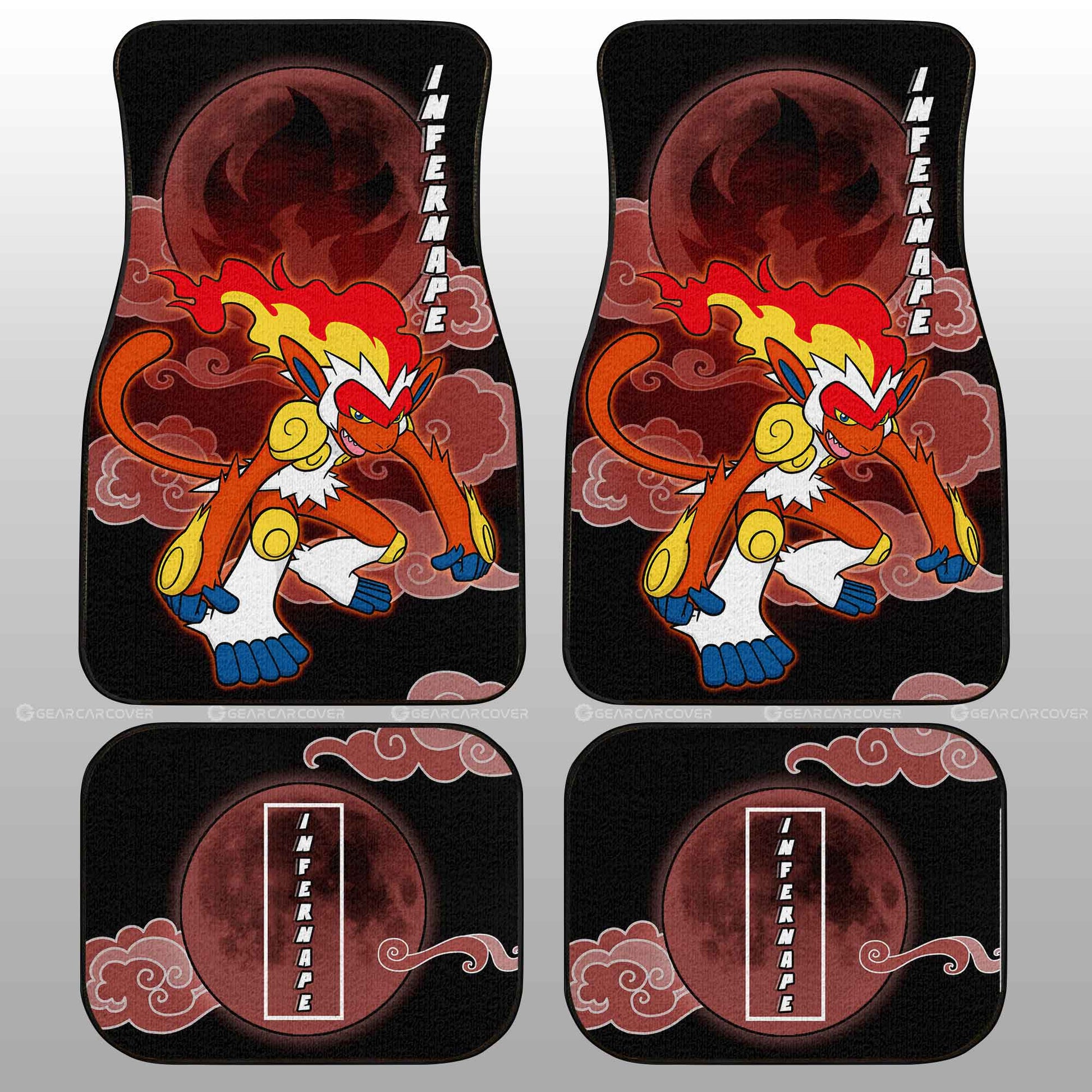 Infernape Car Floor Mats Custom Car Accessories For Fans - Gearcarcover - 2