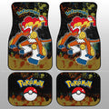 Infernape Car Floor Mats Custom Tie Dye Style Anime Car Accessories - Gearcarcover - 2