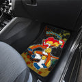 Infernape Car Floor Mats Custom Tie Dye Style Anime Car Accessories - Gearcarcover - 4