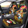 Infernape Car Seat Covers Custom Tie Dye Style Anime Car Accessories - Gearcarcover - 2