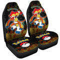 Infernape Car Seat Covers Custom Tie Dye Style Anime Car Accessories - Gearcarcover - 3