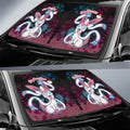 Infernape Car Sunshade Custom Tie Dye Style Anime Car Accessories - Gearcarcover - 2