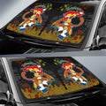 Infernape Car Sunshade Custom Tie Dye Style Anime Car Accessories - Gearcarcover - 2