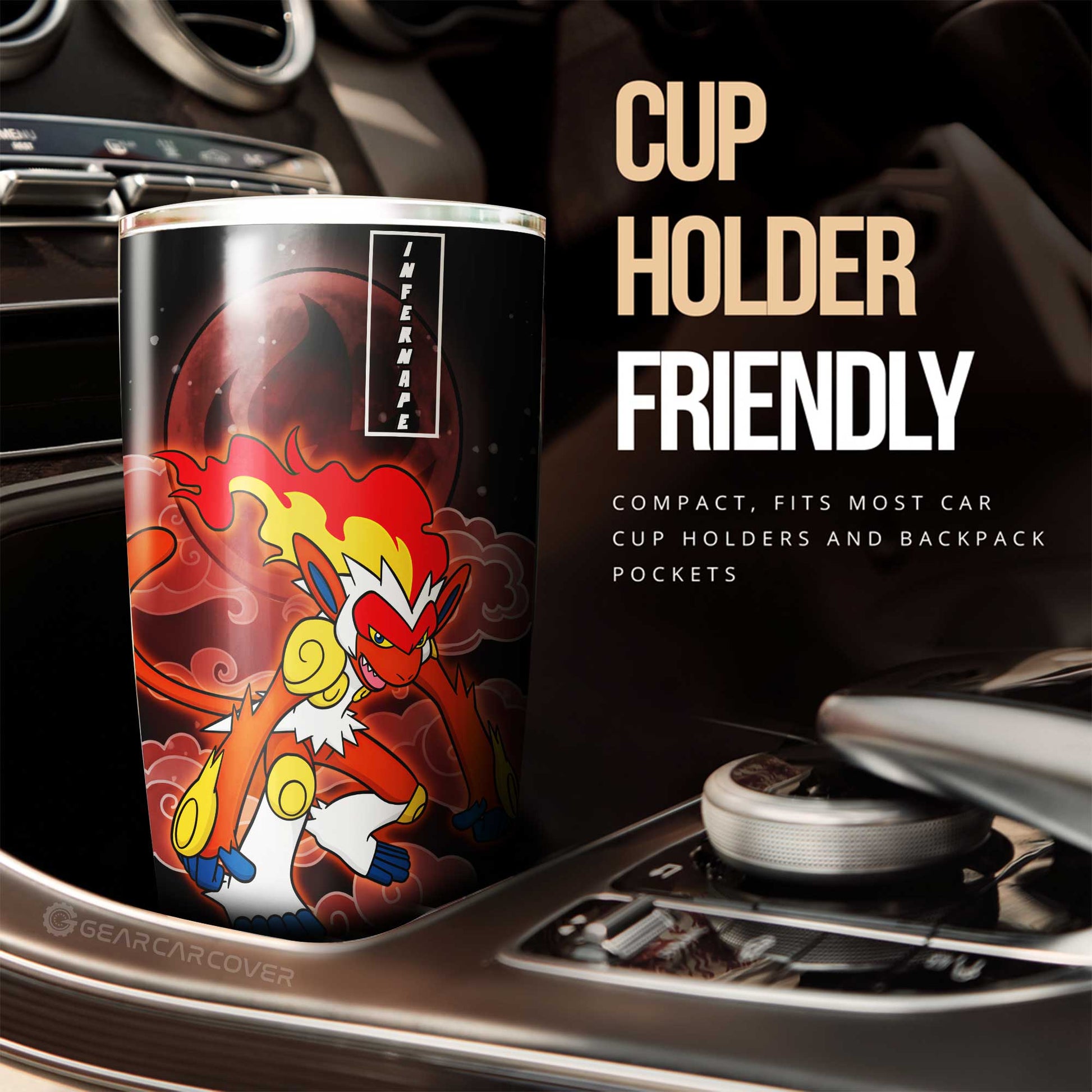 Infernape Tumbler Cup Custom - Gearcarcover - 2