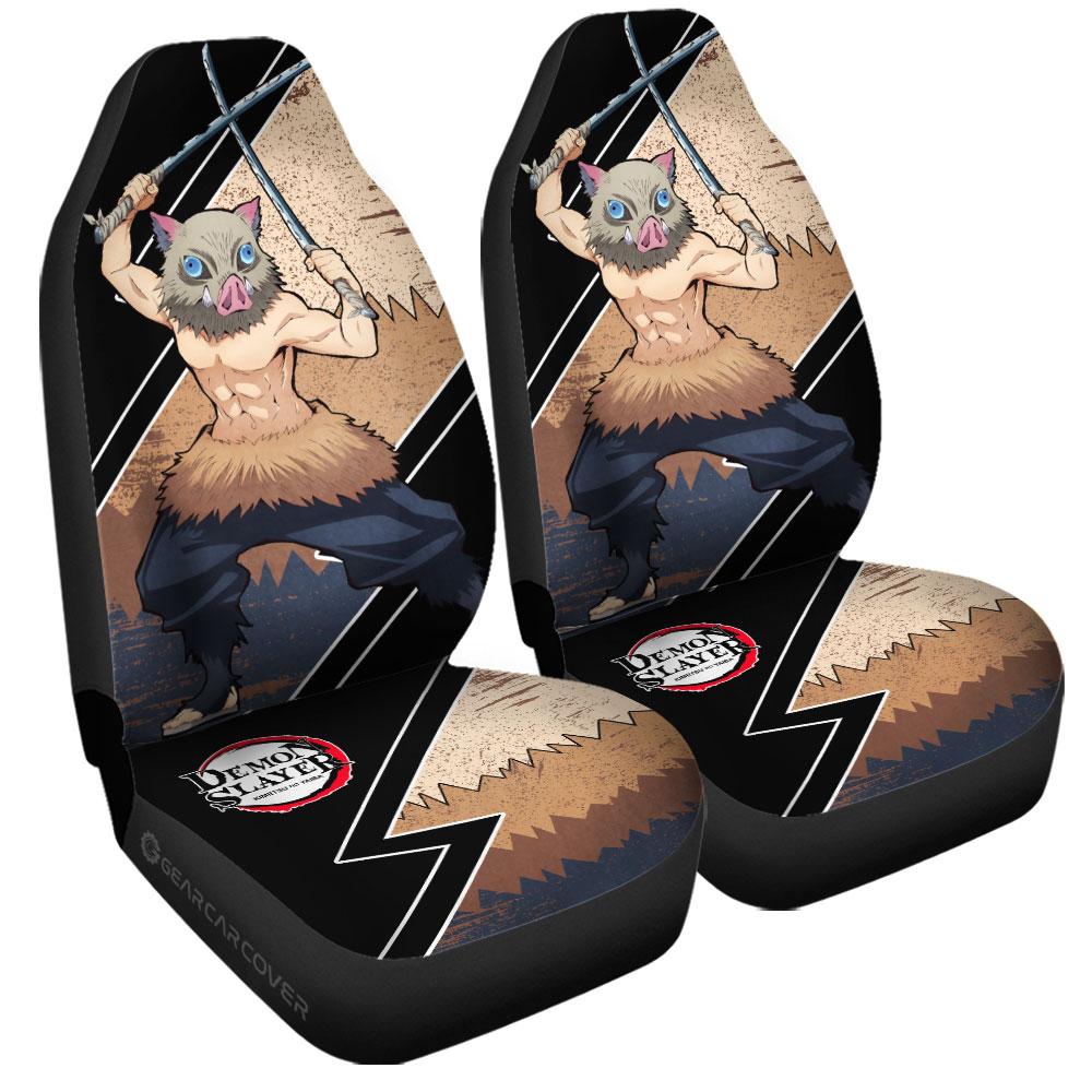 Inosuke Car Seat Covers Custom Demon Slayer Anime Car Accessories - Gearcarcover - 3