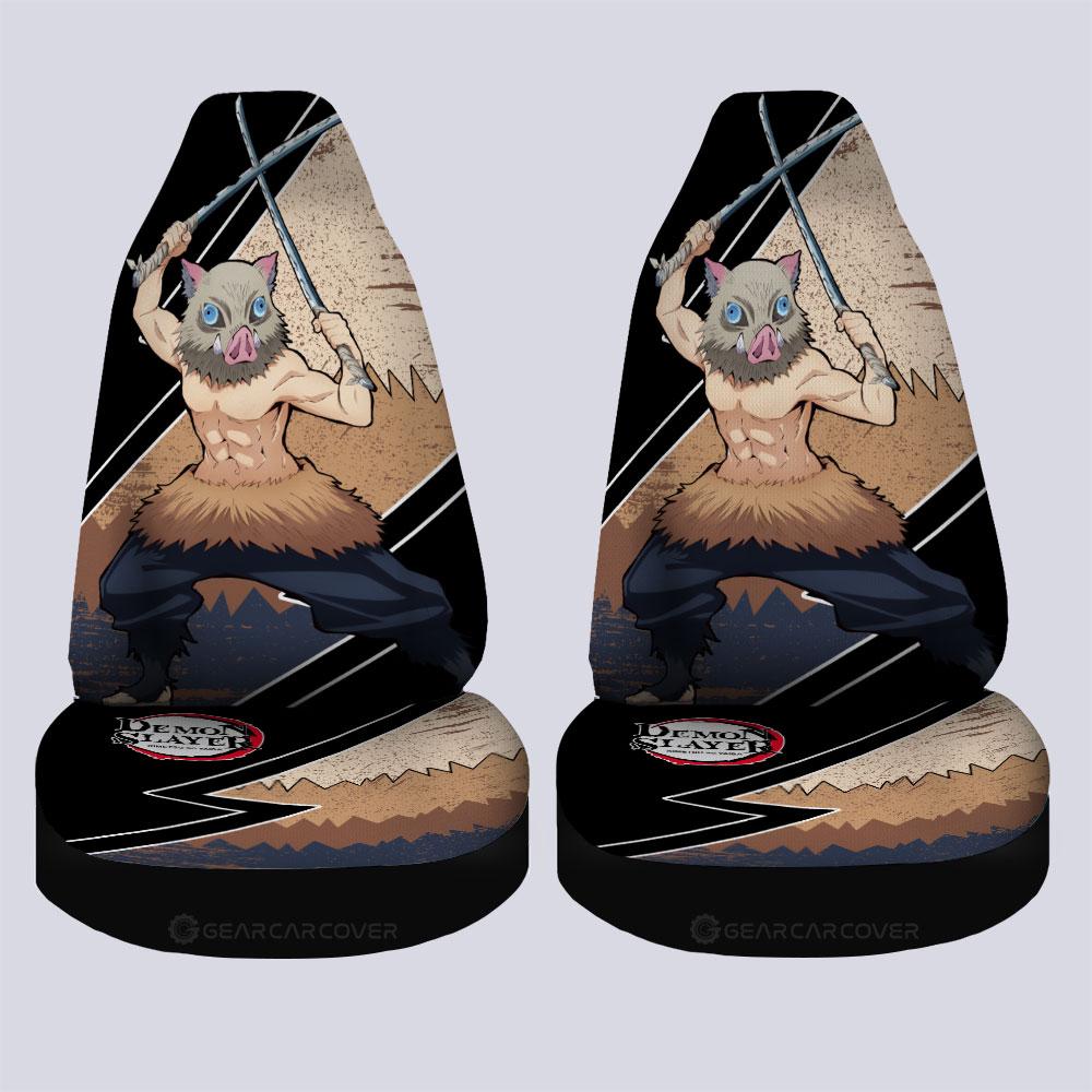 Inosuke Car Seat Covers Custom Demon Slayer Anime Car Accessories - Gearcarcover - 4