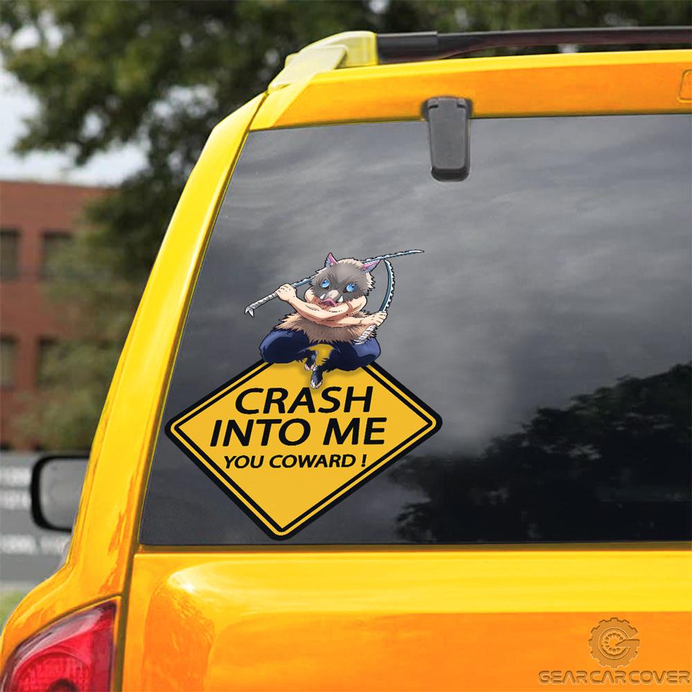 Inosuke Car Sticker Custom Warning Funny Car Accessories - Gearcarcover - 3