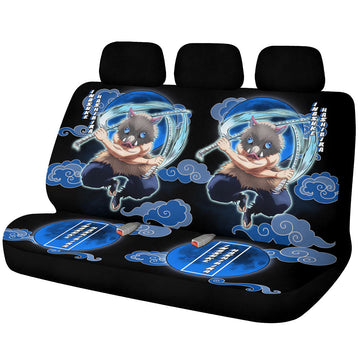 Inosuke Hashibira Car Back Seat Covers Custom Demon Slayer For Anime Fans - Gearcarcover - 1