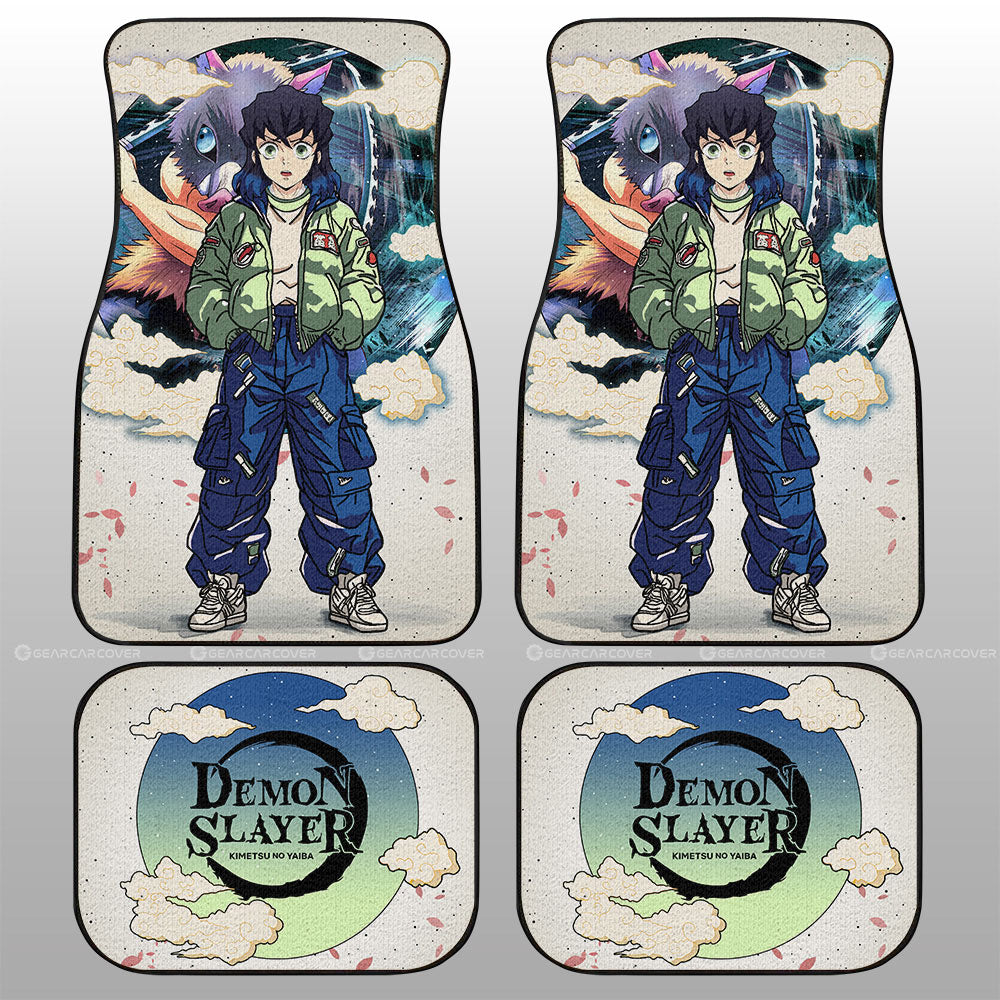Inosuke Hashibira Car Floor Mats Anime Collection - Gearcarcover - 1