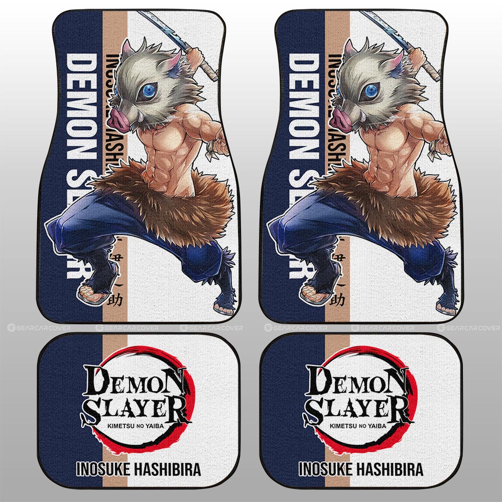 Inosuke Hashibira Car Floor Mats Custom Car Accessories For Fans - Gearcarcover - 2