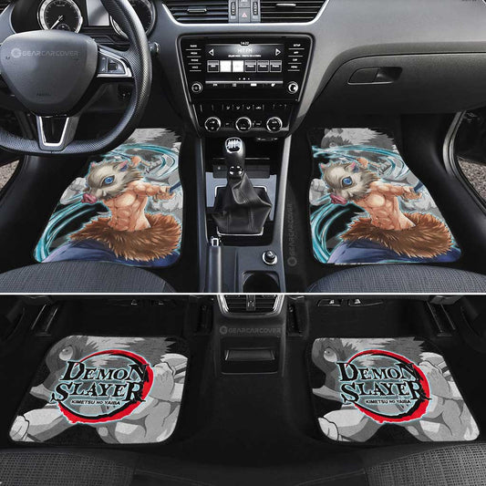 Inosuke Hashibira Car Floor Mats Custom Demon Slayer Anime Car Accessories - Gearcarcover - 2