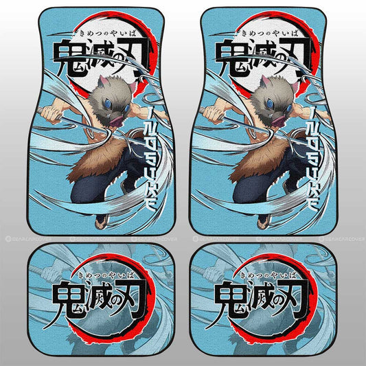 Inosuke Hashibira Car Floor Mats Custom Demon Slayer Anime Car Accessories - Gearcarcover - 1