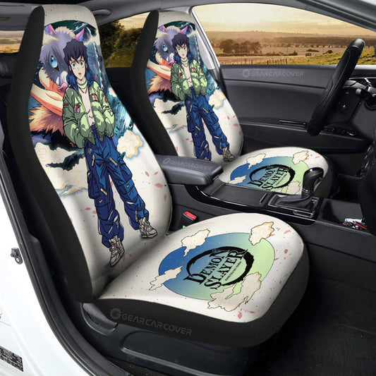 Inosuke Hashibira Car Seat Covers Anime Collection - Gearcarcover - 2