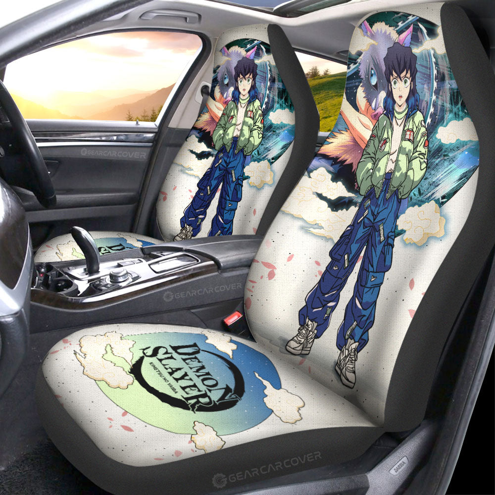 Inosuke Hashibira Car Seat Covers Anime Collection - Gearcarcover - 1