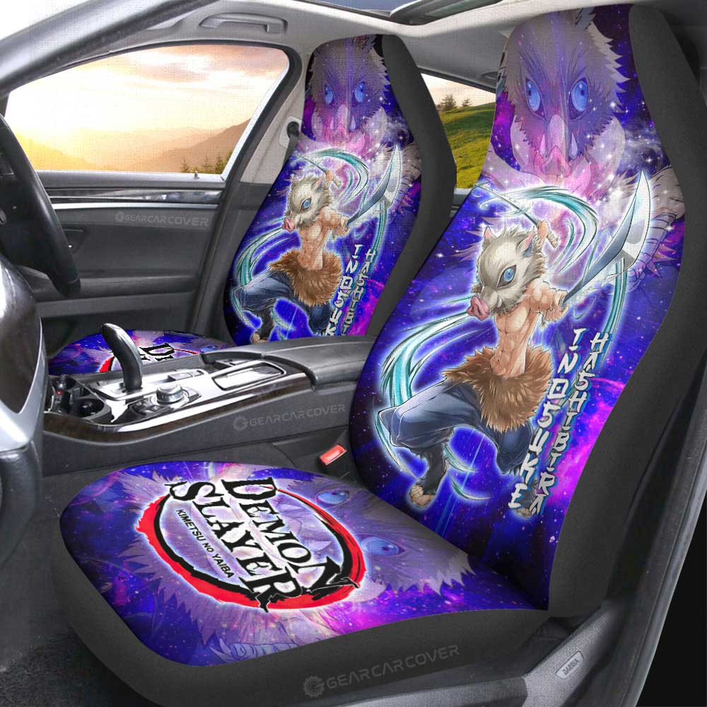 Inosuke Hashibira Car Seat Covers Custom Characters Demon Slayer Car Accessories - Gearcarcover - 1