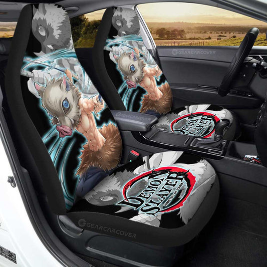 Inosuke Hashibira Car Seat Covers Custom Demon Slayer Anime Car Accessories - Gearcarcover - 2
