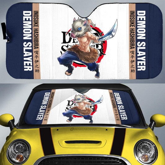 Inosuke Hashibira Car Sunshade Custom Car Accessories For Fans - Gearcarcover - 1