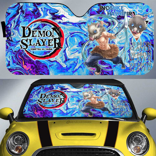 Inosuke Hashibira Car Sunshade Custom Car Accessories - Gearcarcover - 1