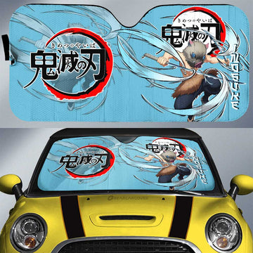 Inosuke Hashibira Car Sunshade Custom Demon Slayer Anime Car Accessories - Gearcarcover - 1