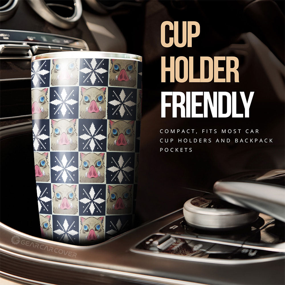 Inosuke Hashibira Tumbler Cup Custom Anime Car Accessories - Gearcarcover - 3