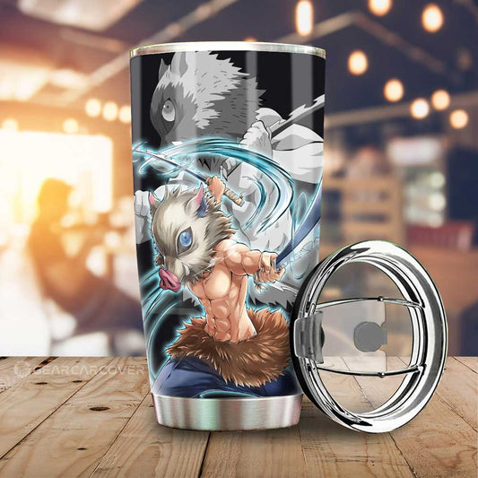 Inosuke Hashibira Tumbler Cup Custom Demon Slayer Anime Car Accessories - Gearcarcover - 1
