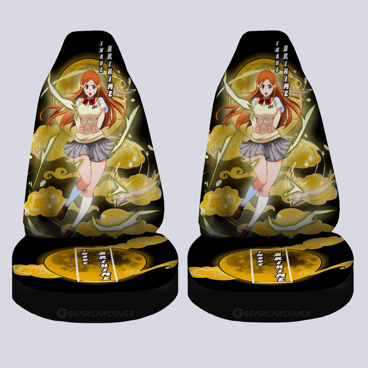 Inoue Orihime Car Seat Covers Custom Bleach Car Interior Accessories - Gearcarcover - 4