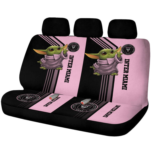 Inter Miami CF Car Back Seat Covers Custom Car Accessories - Gearcarcover - 1