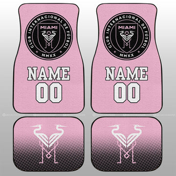 Inter Miami CF Car Floor Mats Sporty Team Collection - Gearcarcover - 1