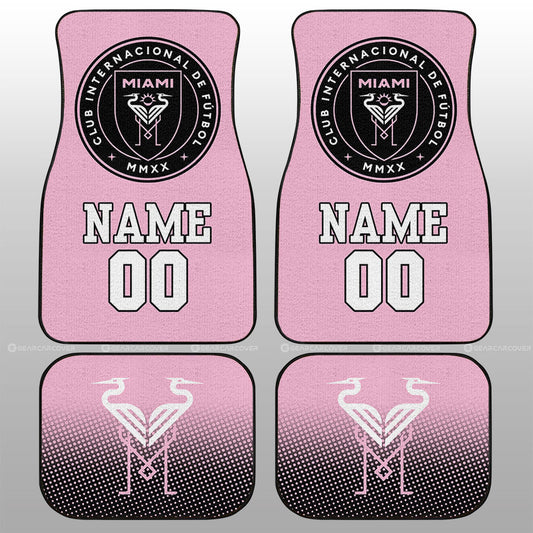 Inter Miami CF Car Floor Mats Sporty Team Collection - Gearcarcover - 1