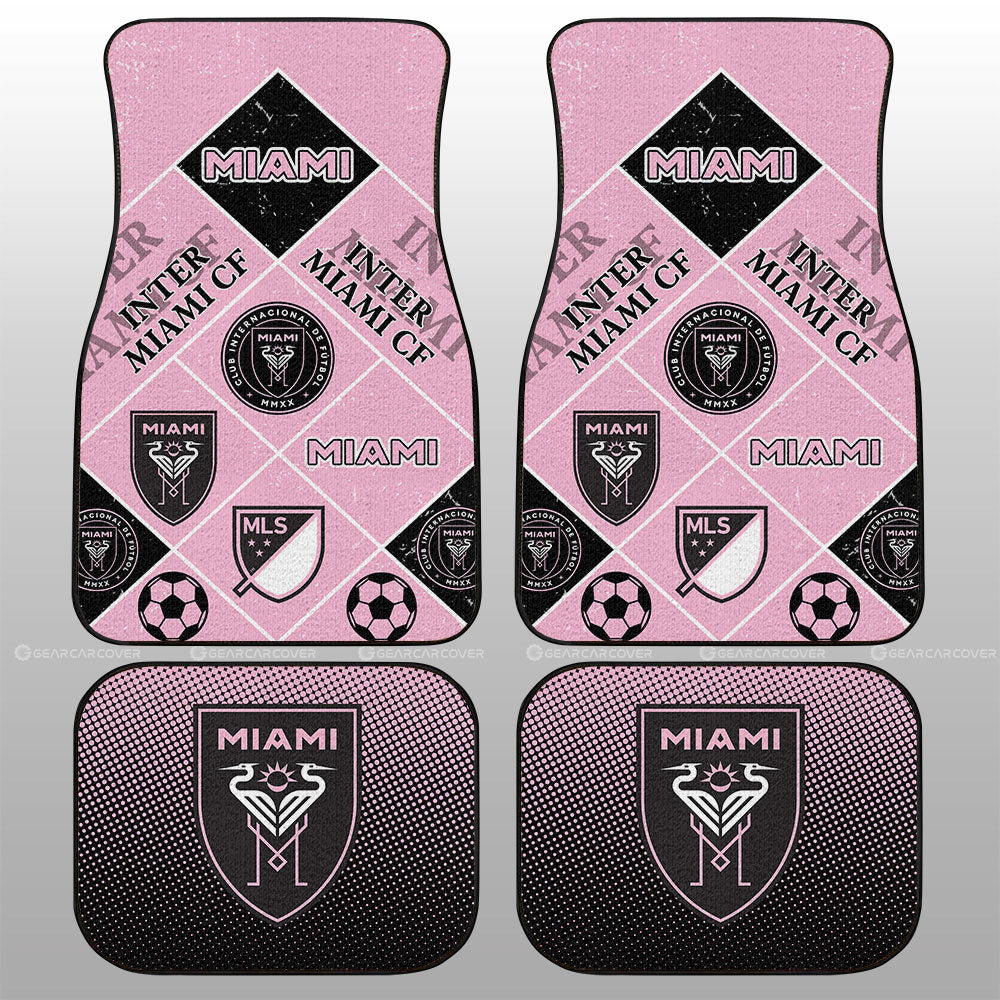 Inter Miami CF Car Floor Mats Sporty Team Collection - Gearcarcover - 1