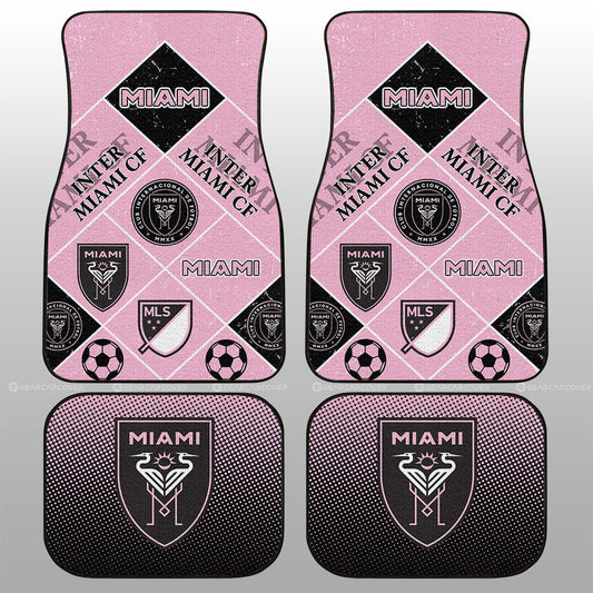 Inter Miami CF Car Floor Mats Sporty Team Collection - Gearcarcover - 1