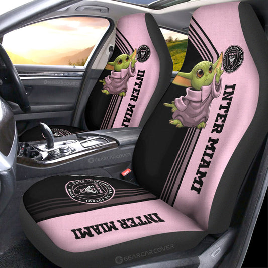 Inter Miami CF Car Seat Covers Baby Yoda Car Accessories - Gearcarcover - 1