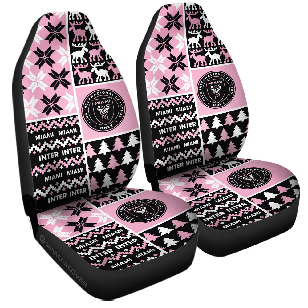Inter Miami CF Car Seat Covers Custom Ugly Style Car Accessories - Gearcarcover - 3