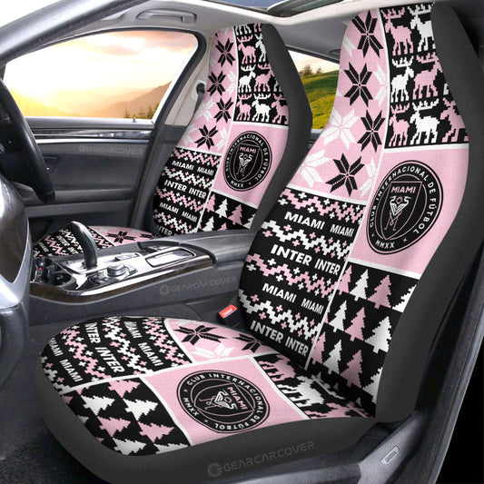 Inter Miami CF Car Seat Covers Custom Ugly Style Car Accessories - Gearcarcover - 1