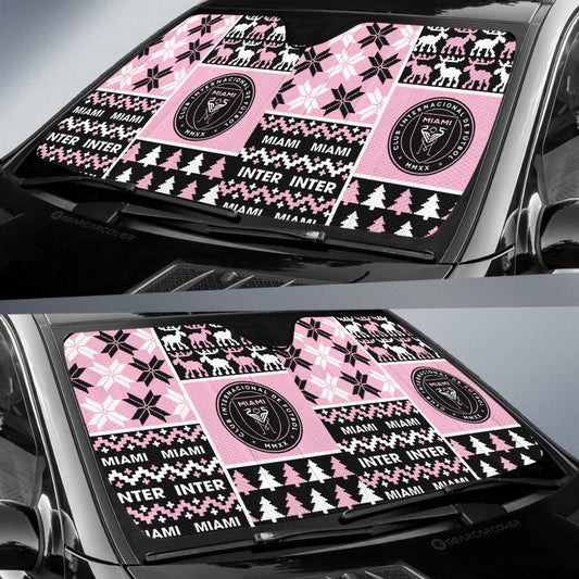 Inter Miami CF Car Sunshade Custom Ugly Style Car Accessories - Gearcarcover - 2