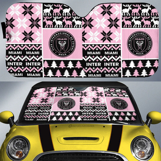 Inter Miami CF Car Sunshade Custom Ugly Style Car Accessories - Gearcarcover - 1
